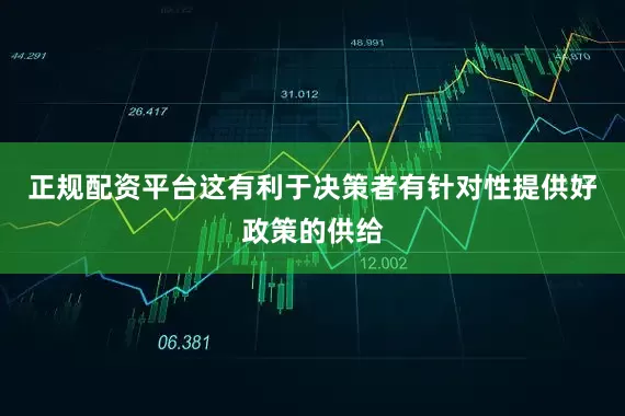 正规配资平台这有利于决策者有针对性提供好政策的供给